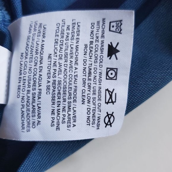 Nike Mens L Golf Dri-Fit Blue Fade Stripe Short Sleeve Polo Shirt - Picture 11 of 12